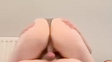 Thick blonde milf rides massive cock while friends' wives gag on cum
