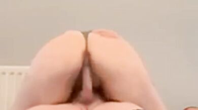 Thick blonde milf rides massive cock while friends' wives gag on cum