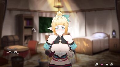 Flee my elven ninja gets her tight elf pussy plowed raw in this 3D anime game gangbang