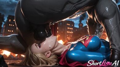 Heroine's Sacrifice Blonde AI Pussy Strung Tight Beast Cock