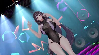 Hentai Elf VTuber Strips to KPop in MMD Dance Sneakers