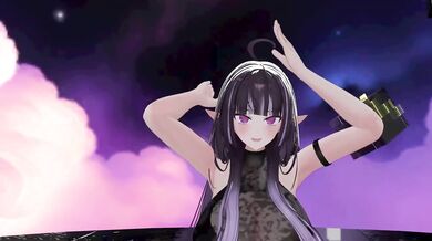 Thicc Elf VTuber gets Nude in Hentai MMD Dance
