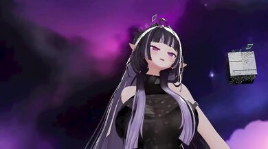 Thicc Elf VTuber gets Nude in Hentai MMD Dance