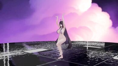 Thicc Elf VTuber gets Nude in Hentai MMD Dance