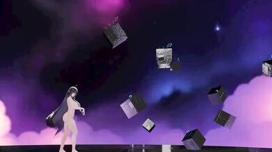 Thicc Elf VTuber gets Nude in Hentai MMD Dance