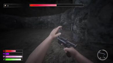 Demon girl exercises then gushes in a missionary creampie while playing video games