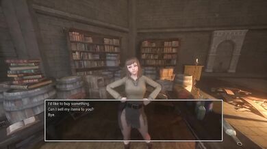 Demon girl exercises then gushes in a missionary creampie while playing video games
