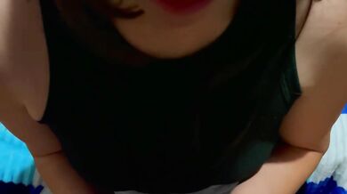 Dirty talking stepsister gives hot latina POV blowjob and cumshot while you jerk off