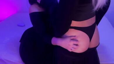 Nerdy femboy humiliation in thick big ass femdom chastity
