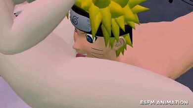 Naruto and Sasuke fuck Sakura raw in hotel 3some