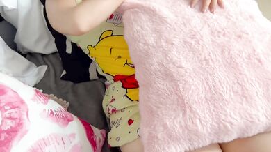Stepdaughter turns 18 and lets stepdad play with her dripping juicy nipples