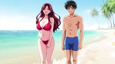 Stranger picked up on public beach then fucked raw in public hentai