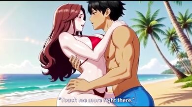 Stranger picked up on public beach then fucked raw in public hentai
