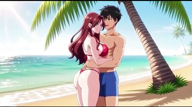 Stranger picked up on public beach then fucked raw in public hentai