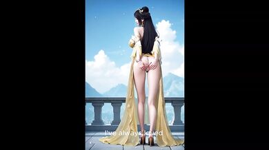 Nymphprince craves big black cock in 3D CGI anime cumshot