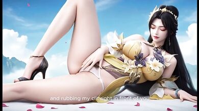 Nymphprince craves big black cock in 3D CGI anime cumshot