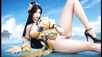 Nymphprince craves big black cock in 3D CGI anime cumshot
