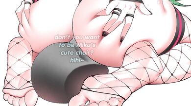 Fast cum or Miku punishes you with big tits big ass and feet