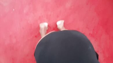 Sister-in-law washes her bike then gets pounded till cream pie