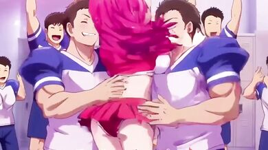 Big boobs cheerleader gets fucked at winning team's gangbang party