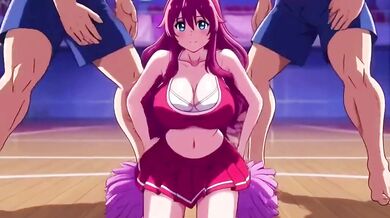 Big boobs cheerleader gets fucked at winning team's gangbang party