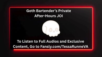 Goth Bartender’s After-Hours ASMR Joi for Big Titty F4M Dom