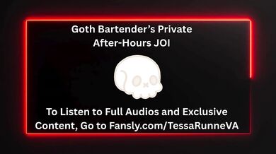 Goth Bartender’s After-Hours ASMR Joi for Big Titty F4M Dom