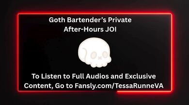 Goth Bartender’s After-Hours ASMR Joi for Big Titty F4M Dom