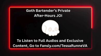 Goth Bartender’s After-Hours ASMR Joi for Big Titty F4M Dom