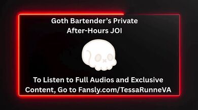 Goth Bartender’s After-Hours ASMR Joi for Big Titty F4M Dom