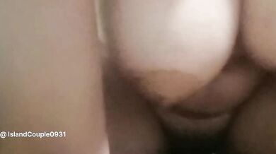 Amateur couple’s first time raw passionate POV busting deep inside big tits
