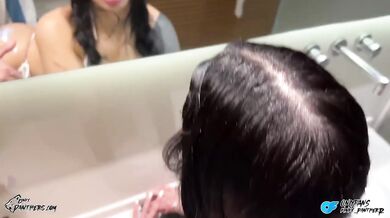 Argentina’s World Cup Win Got This Petite Brunette Fucked Hard In A Bathroom Rough Doggy