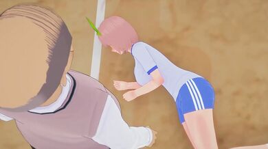 Bald PE Teacher Fucks Yotsuba Nakano raw uncut hentai XXX