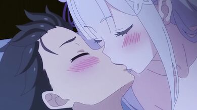 Emilia & Subaru raw animated hentai anime sex
