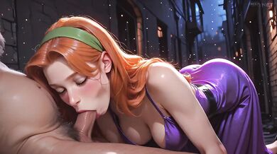 Daphne gags on the little cock her fat daddy forces down her throat