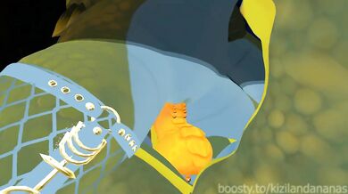 Dragoness clones her husband and doubles the fun thick threesome VRChat ERP