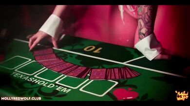 Bunny girl makes loser cum after hot blowjob in casino roleplay