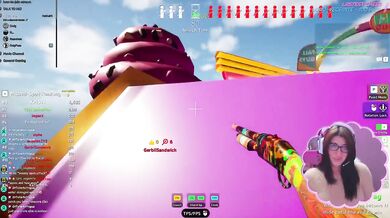 Played the fall guys map in mecha chameleon it was pure chaos