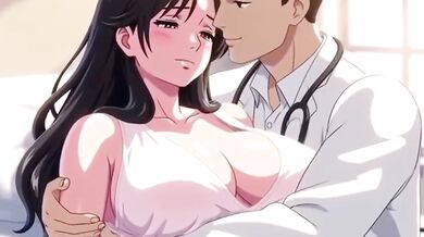 Doctor fucks pregnant Ayesha creampie blowjob hentai