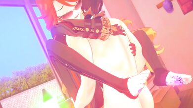 Mavuika’s milf footjob destroys Genshin impact hentai hardcore