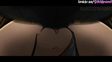 Dandadan Nights animated porn cartoon Futa fucked raw