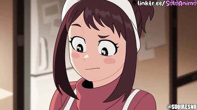 Ochaco Gets Animated Raw Hentai Throat