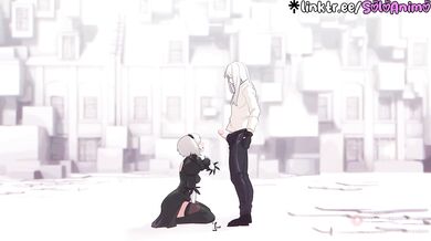 2B's Private Lesson raw animated hentai freakout