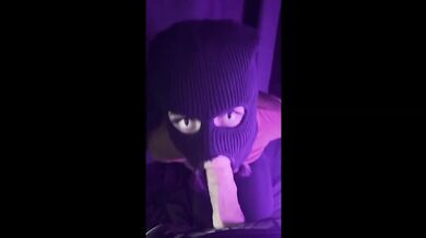 Blonde gives the sloppiest deepthroat with a massive cumshot
