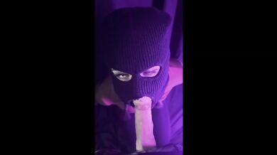 Blonde gives the sloppiest deepthroat with a massive cumshot