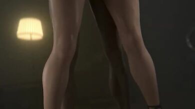 Lara squirming heels squeals as doggy style fucks her panties soaked tight