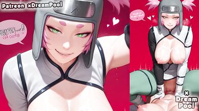 Big tits Kakuyoku Fubuki ruined by rough hentai blowjob