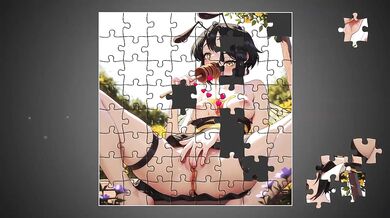Monster girls destroy my cock with their filthy hentai game