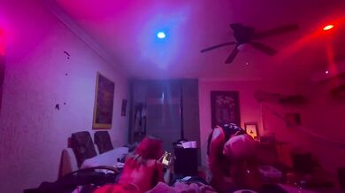 Stepmom gets destroyed rough fucking while her boyfriend sleeps nearby