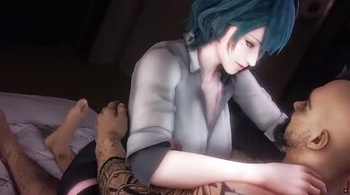 Tamaki gets NTRd in stockings during sex vacation blacked out by vam